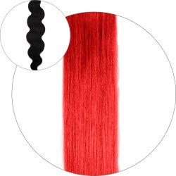 #Red, 50 cm, Body Wave Tape Extensions
