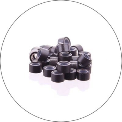 Anillas micro con silicona 100 pcs