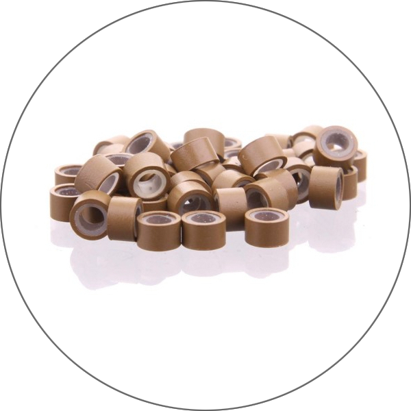 Anillas micro con silicona 100 pcs
