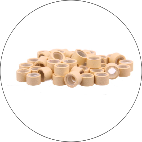 Anillas micro con silicona 100 pcs