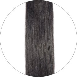 #1B Black Brown, 30 cm, Tape Extensions, Double drawn