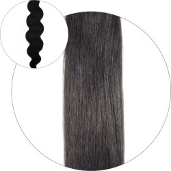 #1B Black Brown, 50 cm, Body Wave Tape Extensions
