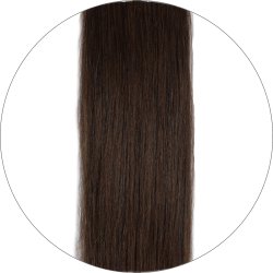 #2 Dark Brown, 50 cm, Injection, Double drawn Tape Extensions
