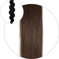 #4 Chocolate Brown, 50 cm, Body Wave Tape Extensions