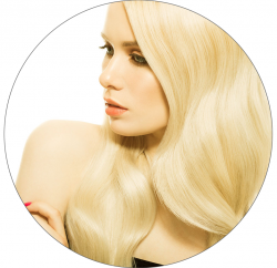 #613 Light Blonde, 40 cm, Double drawn Nail Hair