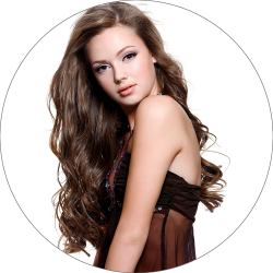 #8 Brown, 60 cm, Clip In Hair Extensions