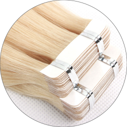 #1001 Platinum Ash, 60cm, 60g , Tape Extensions, Single drawn