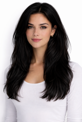 #1 Black, 50cm, 50g, Hair Weft