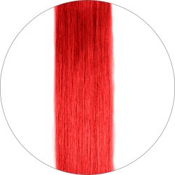 #64 Rojo Brillante, 60cm, 50g , Tape Extensions, Double drawn