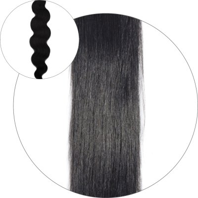 #1 Black, 50 cm, Body Wave Tape Extensions