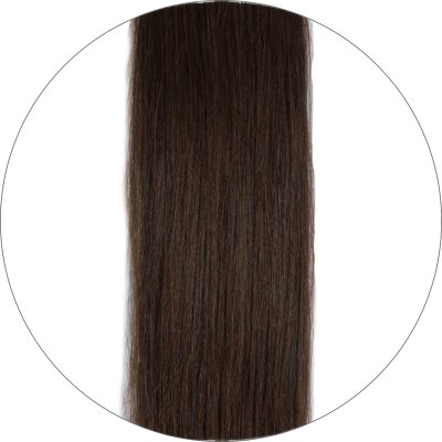#2 Dark Brown, 70 cm, Tape Extensions, Double drawn