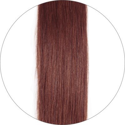 #33 Mahogany Brown, 60cm, 50g , Tape Extensions, Double drawn