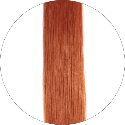 #350 Copper Red, 50cm, 50g , Tape Extensions, Single drawn
