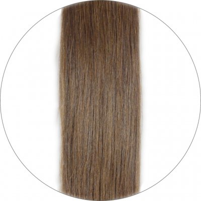 #8 Brown, 50cm, 50g , Tape Extensions, Single drawn