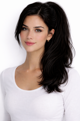 #1 Black, 40cm, 80g, Ponytail